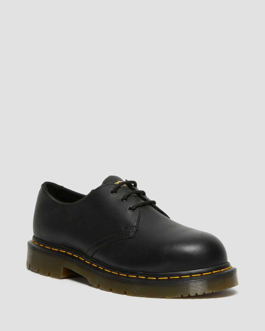 Dr. Martens 1461 Slip Resistant Steel Toe Kadın Oxford Ayakkabı - Ayakkabı Siyah |DGBXN4382|